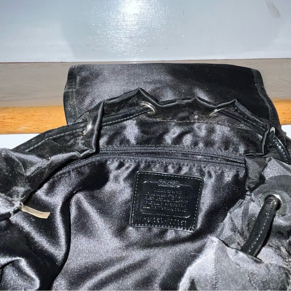 Coach // Black Drawstring Backpack - Picture 4 of 6